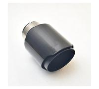 Exhaust Tip 2.5" 3inch 4.5inch Tip Carbon Fiber Tail Throat Stainless Steel Muffler With Glossy Black Finish, Exhaust Nozzle Tip Tail Pipe(IN63-OUT115MM)
