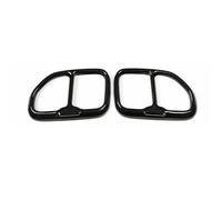 Exhaust Tip 2pcs Exhaust Muffler Tip Pipe Frame Gloss Black Stainless Steel Accessories Parts For BMW X4 G02 X3 G01 2018 2019 End Pipe