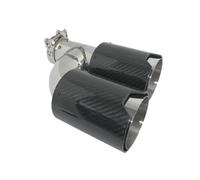 Exhaust Tip 2pcs Matt Carbon M-Model Exhaust for Pipe with Dual End Tips for Akrapovic Tail Muffler for Car System