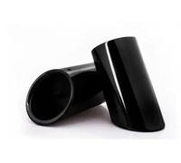 Exhaust Tip 2Pcs Tail Throat Exhaust Pipe For A1 A3 A4L A5 A6L Q3 Q5 tail pipe Car exhaust cover muffler tip auto accessories(Black)