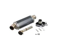exhaust tip 51mm Universal Motorcycle Yoshimura Exhaust Muffler 310 370 440 Mm Pipe 100cc-1000cc Scooter For Fz6 Pcx125 Car End Pipes(Type A2 with sticker)
