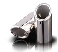 Exhaust Tip 70mm Car Exhaust Muffler Tip Cover Fit Use For BMW F30 2013-2018 E92 E90 3 Series GT 325i 328i 2006 2007 2008 2009 2010 Stainless Steel(2pcs Silver)