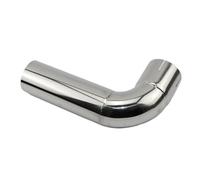 Exhaust Tip 73mm 304 Stainless Steel Elbow 90-degree Butt Elbow With Unilateral Grooves Of 70mm Tailpipe Pipe(73mm(150mm x300mm))