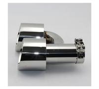 Exhaust Tip Car Accessories H-type Double Outlet Straight Edge Exhaust Pipe Tailpipe Stainless Steel And Bright Face Without Marked Tail Throat(Size-76MM 89MM 101MM)