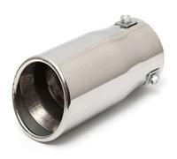 Exhaust Tip Car Auto Muffler Steel Stainless Trim Tail Tube Vehicle Parts Universal Tailpipe Pipe(Bevel)
