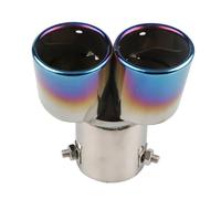Exhaust Tip Car Exhaust Muffler Tip Stainless Steel Tail Throat Tailpipe Dual Outlet