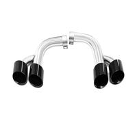 Exhaust Tip Car Exhaust Tip Quad Muffler Tailpipe For BMW X6 E71 35i To X6 E71 50i M50D 2008 2009 2010 2011 2012 2013 Car End Pipes(Black)