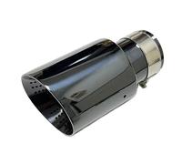 Exhaust Tip Car Tuning For BMW F20 F10 E38 E46 1pcs Car Exhaust Pipe Silencer Tail Throat Stainless Steel Too Black(70mm-114mm)