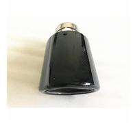 Exhaust Tip Car Universal Modiflcation Stainless Steel Single Exhaust Pipe Matt Black Cover Muffler Tip Full Carbon Tail Throat(63-114mm)