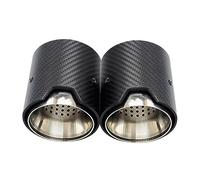 Exhaust Tip Carbon Fiber Tailpipe 2Pcs For BMW For M2 For M3 For M4 For M5 F10 M6 M135i M235i M140i M240i M335i M340i M435i F12 F13 X5M X6M(1-63mm)