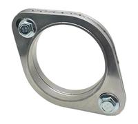Exhaust Tip Cover Trims Car Exhaust Pipe Muffler Flange Joint Kit Universal 2 Holes 304 Stainless Steel 51MM 63MM 76MM(2.75 inch 70)