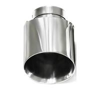 Exhaust Tip Cover Trims Exhaust Muffler Tip 304 Stainless Steel Bevel Edge Car Tail Decoration Pipe Accessories Nozzle 1 Piece(ID60OD101)