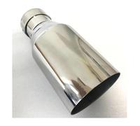 Exhaust Tip Cover Trims Flat Edge Stainless Steel Universal Car Exhaust Pipe Muffler Accessorie Modification Tip(54 IN -101 OUT)