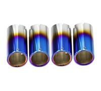Exhaust Tip Cover Trims For B&MW X5 G05 X6 G06 X7 G07 Car Exhaust Tip Trim Cover Tail Pipe Nozzle Muffler Tuning 4 PCS/lot(Blue)