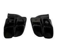 Exhaust Tip Cover Trims For Cayenne 2011 2012 2013 2014 Tail Throat Stainless Steel Tube Pipe Down Exhaust Muffler Upgrade Turbo 1Pair