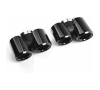 Exhaust Tip Cover Trims For Land For Rover For Defender 2020-2022 Exhaust Pipe Muffler Tip Tail 304 Stainless Steel Throat Rear Nozzles 1 Pair(Black)