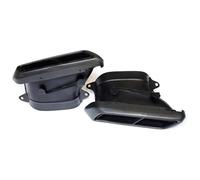 Exhaust Tip Cover Trims For Mercedes C-Class W205 For AMG C63S 2014 2015 2016 2017 2018 Rectangular Exhaust Pipe Upgraded Muffler Tail Tip 1 Pair(Black)
