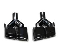 Exhaust Tip Cover Trims For Mercedes For B&enz W218 CLS320 CLS300 CLS500 CLS63 4 Outlet Square Tail Pipe Stainless Steel Muffler Exhaust Tip Covers Trims