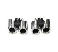 Exhaust Tip Dual Exhaust Tips Pipe Muffler Tip For 2020 2021 For Land For Rover For Defender L663 P40090 2.0T 110 3.0T Tip Nozzle Tail Pipe(Silver 2.0t)