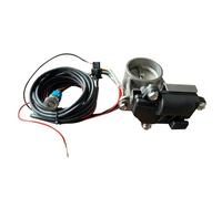 Exhaust Tip Electric Control Valve Unit with Button 2/2.36/2.5/3.0inch Sealing Exhaust Control Valve Tailpipe Pipe(2.36 with Switch)