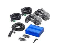 Exhaust Tip Electric Exhaust Control Valve Dual Set With Remote Cutout For 2"/2.36"/2.5"/2.75"/3" Pipe 2piece Exhaust Tips(2.36 inch set new)