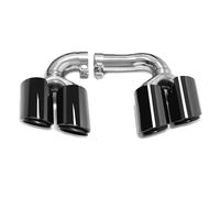 Exhaust Tip Exhaust For Cayenne 9Y0 3.0 2018-up Petrol Muffler Tailpipe For System Nozzle Tips Tailpipe(Hybrid Black)