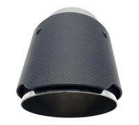 Exhaust Tip Exhaust Tip Decoration Rear Tail Throat End Pipe Tips Mufflers Cover Tail Nozzle Auto Parts Car Tailpipe(INLET80MM OUT114MM)