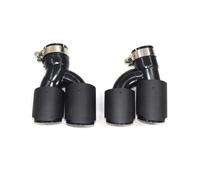 Exhaust Tip Exhaust Tip Muffler H Shape Tailpipe For BMW 525i 528i 530i G30 G31 2018 5 Series Quad Pipe Nozzle Satinless Steel Tail Pipe(A)