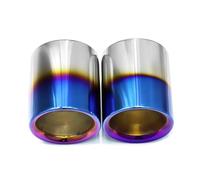 Exhaust Tip Exhaust Tip Stainless Steel Cover Tailpipe Muffler Trim For Mazda For Enclave CX5 CX30 CX4 2022 2023 2024 Car End Pipes(Blue)