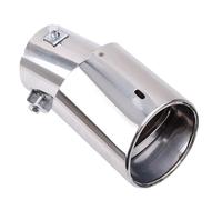Exhaust Tip,Exhaust Tips Universal Car Rear Round Exhaust Pipe Tail Muffler Tip Chrome Stainless Steel Automobile Muffler Tip Replacement Car Accessories(Curved section)