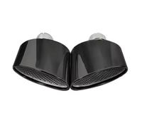 Exhaust Tip For A4 A5 A6 A7 RS4 RS5 RS6 RS7 Car Stainless Steel Tailpipe Exhaust Muffler Tailpipe Car End Pipes(Black)