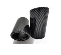 Exhaust Tip For A4 B8 A3 8V 8P A1 Q5 2009 2010 2011 2012 2013 2014 2015 2016 Car Exhaust Pipe Muffler Tip Cover Styling Accessories Exhaust(2pcs Carbon Color)