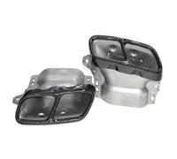 Exhaust Tip For Benz For A45 CLA45 GLA45 W117 Square Carbon Fiber Tailpipe Exhaust Pipe Muffler Tip Nozzle Head Exhaust Tail Pipes