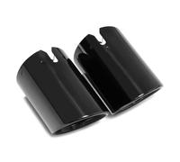 Exhaust Tip For BMW 3 G20 G21 320d 2020 2021 2022 3 Series Silencer Car Exhaust Pipe Muffler Tip Tailpipe Replacement Nozzle Exhaust Tail Pipe(L R black)