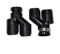 Exhaust Tip For BMW G23 M440i G20 G21 M340i G42 M240i 2021 2022 2023 Glossy Silver 4 Outlet Carbon Fiber Exhaust Head Tailpipe Pipe(Carbon Fiber I)