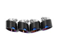 Exhaust Tip For BMW X3M X4M F97 F98 Exhaust Pipe Direct Plug Muffler Tip Nozzle Tailpipe 4PIECE/lot Car Exhaust Tip Exhaust Tips(Blue)