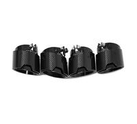 Exhaust Tip For BMW X3M X4M F97 F98 Exhaust Pipe Direct Plug Muffler Tip Nozzle Tailpipe 4PIECE/lot Car Exhaust Tip Exhaust Tips(Black)
