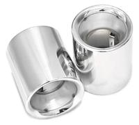 Exhaust Tip For Mazda CX-5 CX5 CX4 CX3 KF 2013-2022 Stainless Steel Exhaust Pipe Muffler Thick Type Silver 2pcs Car Tailpipe(Silver 2pcs)
