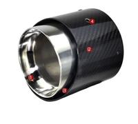 Exhaust Tip For Mini CopPer F60 JCW For Countryman Model Car Exhaust Tip | Black 95mm Inlet Car Exhaust Tips Smooth Exhaust Airflow(Silver)