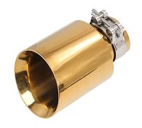 Exhaust Tip Gold Stainless Steel Universal Exhaust System End Pipe+Car Exhaust Tip 1 Piece Exhaust End Pipe (Size : IN 70MM OUT 101MM)