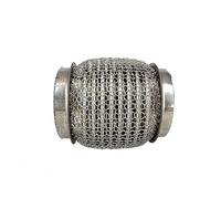 Exhaust Tip Housing Car Exhaust Pipes Tailpipe 63x100mm 76x100mm 76x200mm Stainless Steel SUS304 Flex Tube Coupler With Interlock Flexible(63x100mm)
