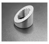 Exhaust Tip O2 Sensor Thread Plug M18x1.5/M16x1.5 Titanium/Stainless Weld On Oxygen Sensor Bung For Car Exhaust Pipe Exhaust Tips(SUS-45D M18x1.5)