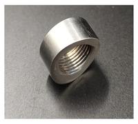 Exhaust Tip O2 Sensor Thread Plug M18x1.5/M16x1.5 Titanium/Stainless Weld On Oxygen Sensor Bung For Car Exhaust Pipe Exhaust Tips(SUS-90D M18x1.5)