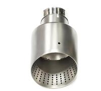 Exhaust Tip Rear 1 Pcs Car Muffler Tip Exhaust Tip Exhaust Single Universal Pipe 60MM 63MM Nozzle For Golf R For GTI For MK7 Tail Pipe Exhaust Pipe Cap(ID51MM OD114MM)