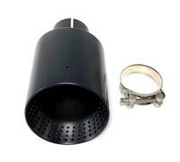Exhaust Tip Rear 1 Pcs Universal Exhaust Tip Black Stainless Steel Exhaust Muffler Tip Tailpipe Oblique Car Exhaust Tip Tail Pipe Exhaust Pipe Cap(IN 67MM-OUT 89MM)