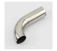 Exhaust Tip Rear 19/25/32/38/51/63mm Stainless Steel 304 OD Elbow 90 Degree Welding Elbow Pipe Connection Fittings Tail Pipe Exhaust Pipe Cap(51mm (80mm x 120mm))