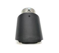 Exhaust Tip Rear 1PCS Car Matte Carbon Fibre Exhaust Muffler Pipe Tip Straight Universal Sandblasting Stainless Mufflers Tail Pipe Exhaust Pipe Cap(ID 63MM OD 114MM)