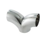 Exhaust Tip Rear 304 Stainless Steel Faucet Tee Pipe Welded Exhaust Pipe Fittings Herringbone Fittings Tail Pipe Exhaust Pipe Cap(45mm)