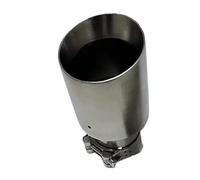 Exhaust Tip Rear 89mm 101mm 114mm Size 1pcs Exhaust Pipe Stainless Steel Frosted Silver Tail Throat Horn Outlet Large Diameter Tail Pipe Exhaust Pipe Cap(70mm-114mm)