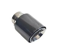 Exhaust Tip Rear Automobile Modification Double Wall Slant Cut Stainless Steel Exhaust Tail Tips Universal Exhaust Tips(IN54-OUT101MM)